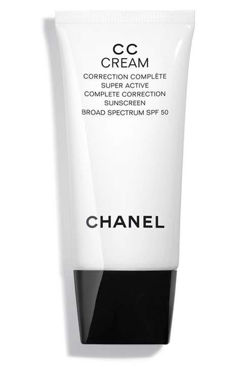 chanel cc cream super active complete correction spf50|Chanel tinted moisturizer with sunscreen.